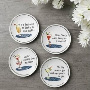 NEW Holiday Porcelain Side Plates